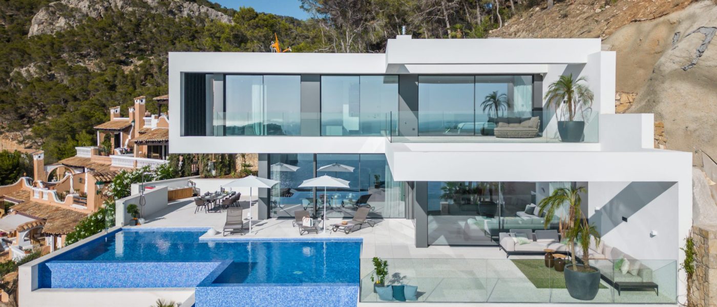 Villa con impresionantes vistas al mar en venta en Cala Llamp, Port Andratx