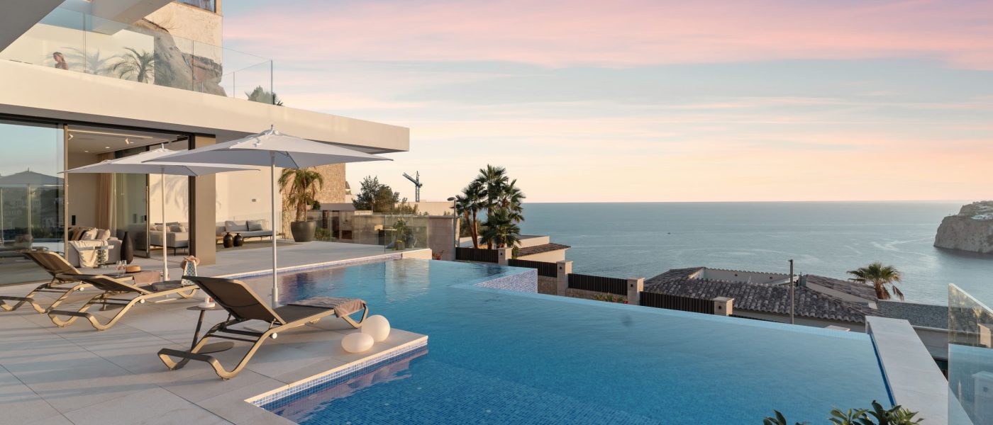 Villa con impresionantes vistas al mar en venta en Cala Llamp, Port Andratx