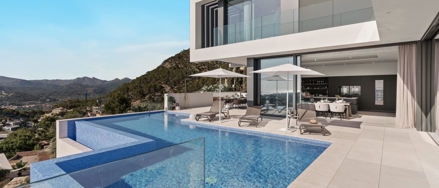 Villa con impresionantes vistas al mar en venta en Cala Llamp, Port Andratx