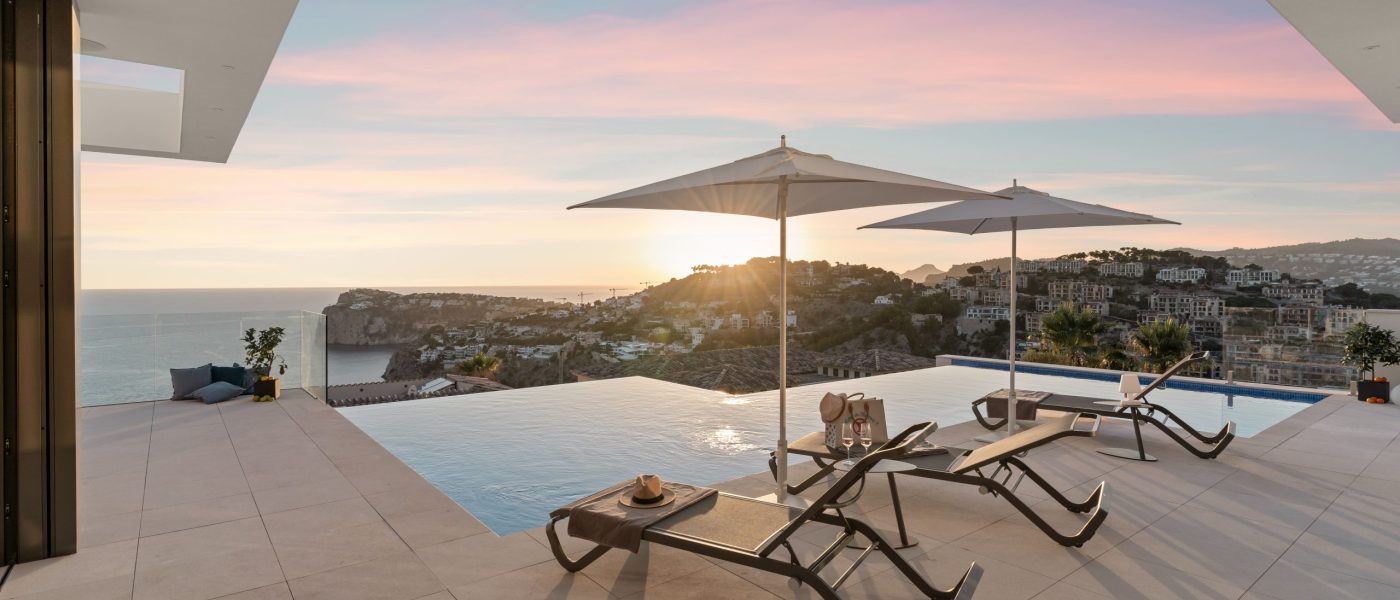 Villa con impresionantes vistas al mar en venta en Cala Llamp, Port Andratx