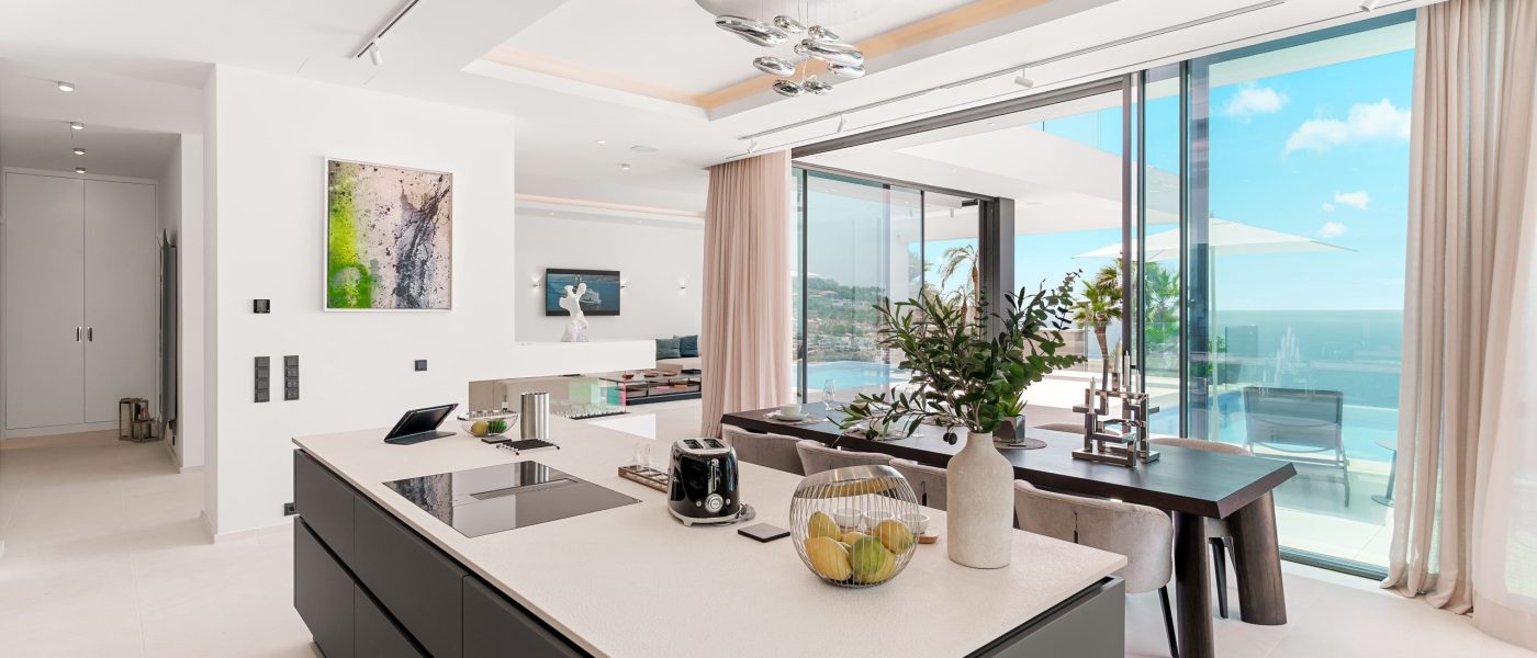 Villa con impresionantes vistas al mar en venta en Cala Llamp, Port Andratx