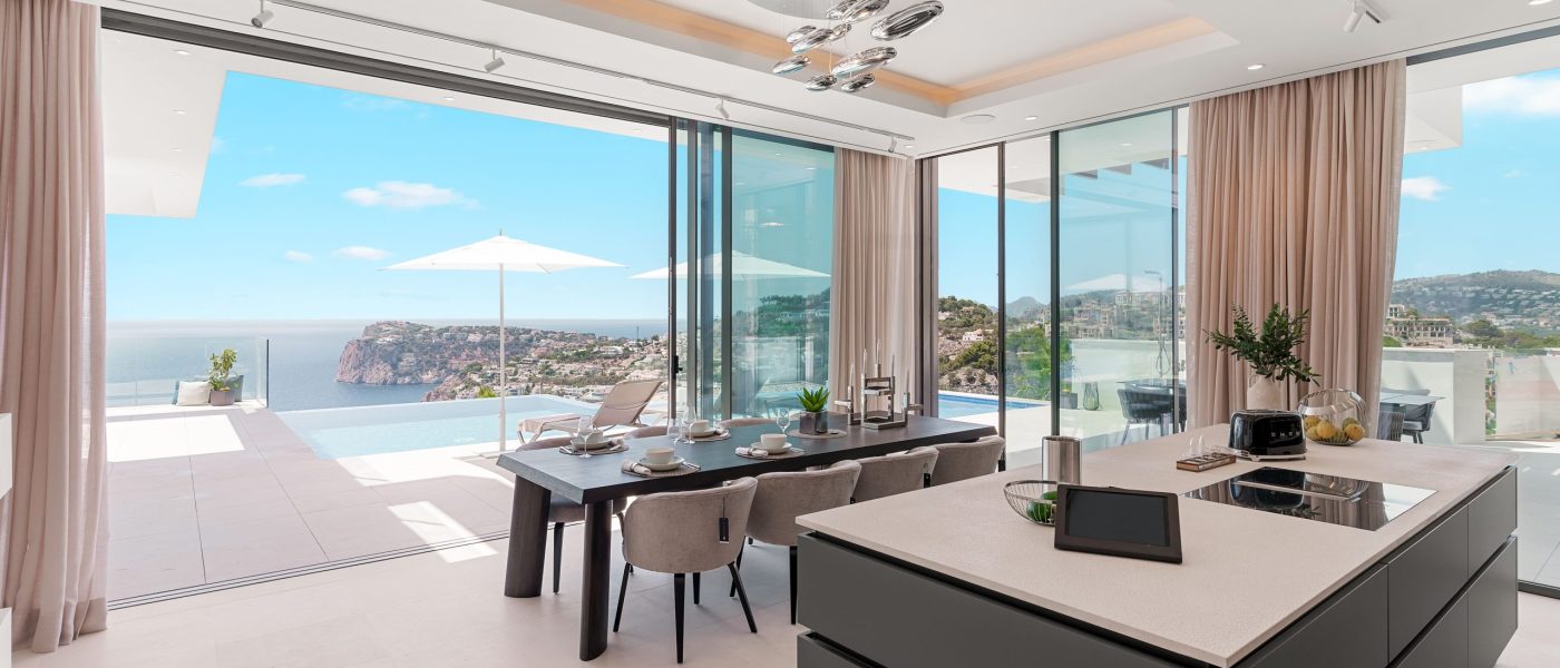 Villa con impresionantes vistas al mar en venta en Cala Llamp, Port Andratx