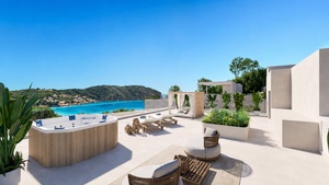 Mallorca Modern newly bu6ilt Villa for Sale with amazing Seaview in luxury area of Camp de Mar