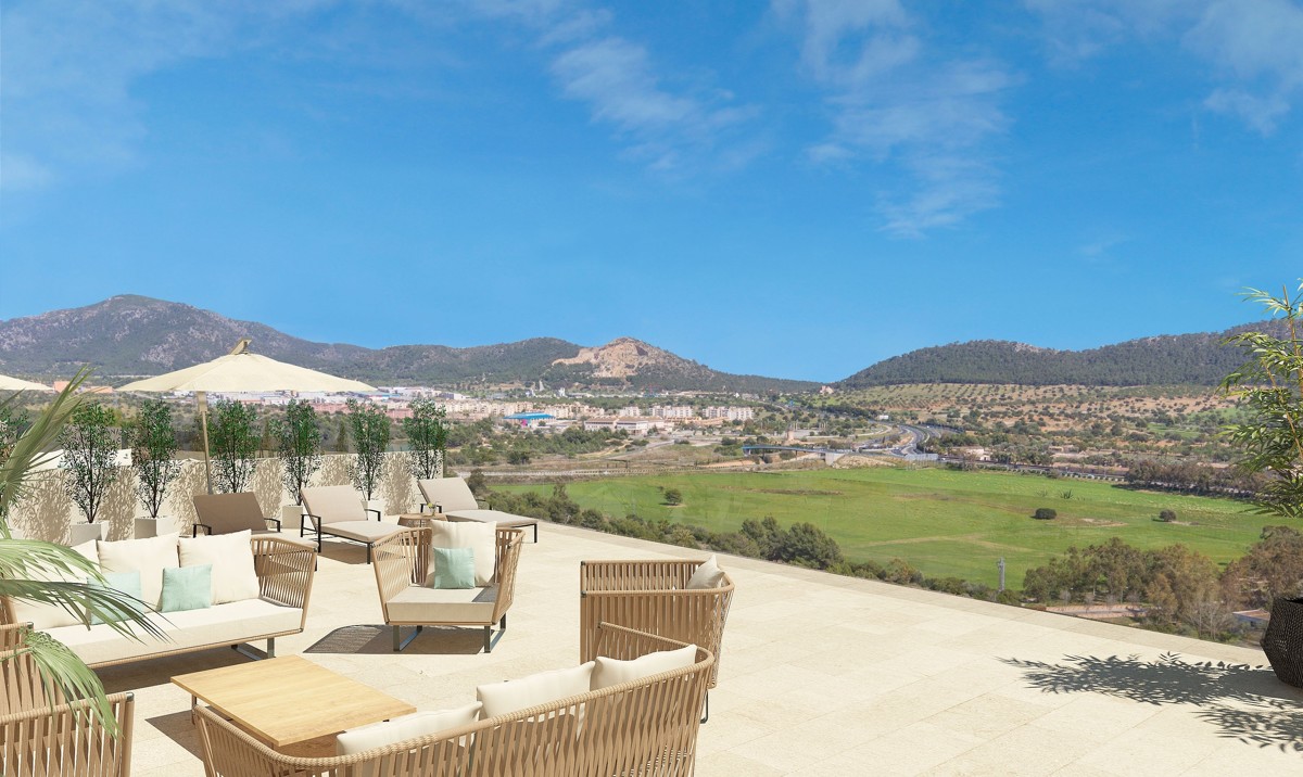 New garden apartment for sale in Santa Ponsa with sea views