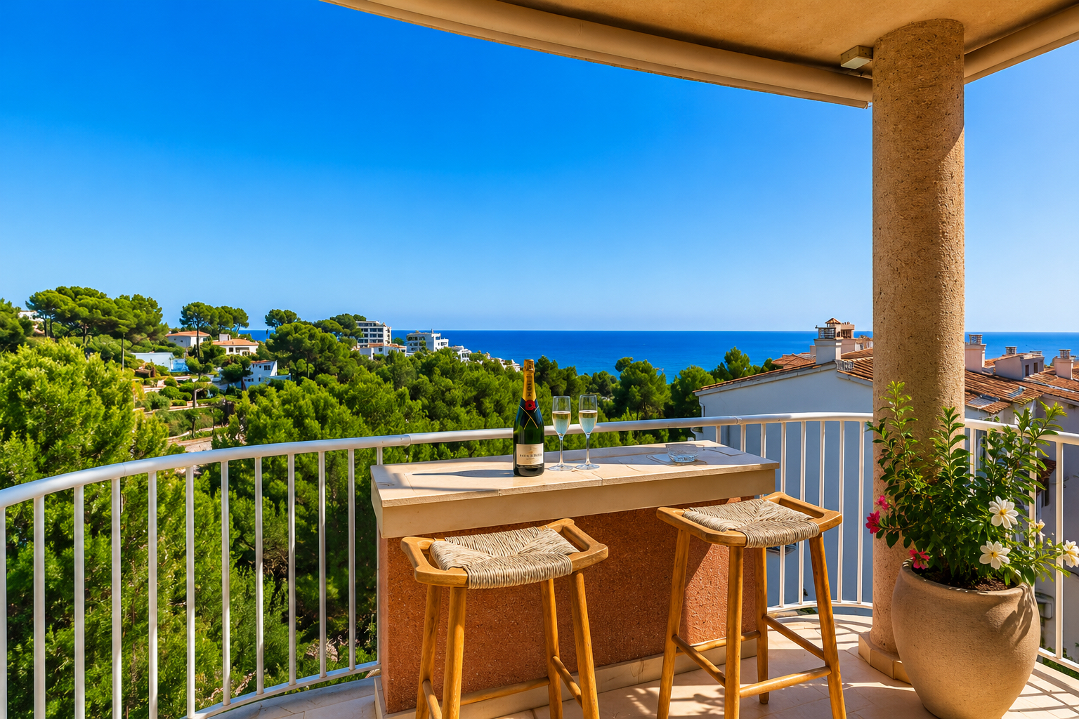 Refurbished Apartment for Sale in Portals with Sea Views